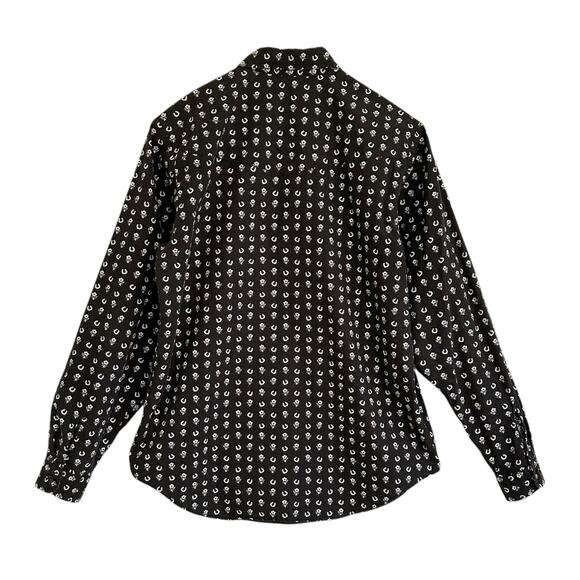 Vintage Roper Horseshoe Flower Western Shirt Medium By Five Star Rodeo - Picture 4 of 5